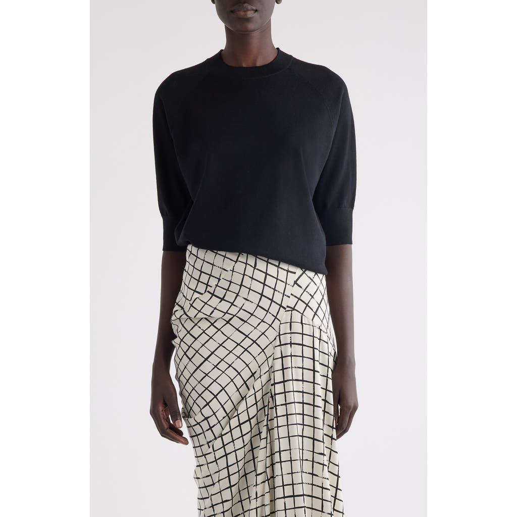 Dries Van Noten Tuan Merino Wool Crewneck Sweater In Black