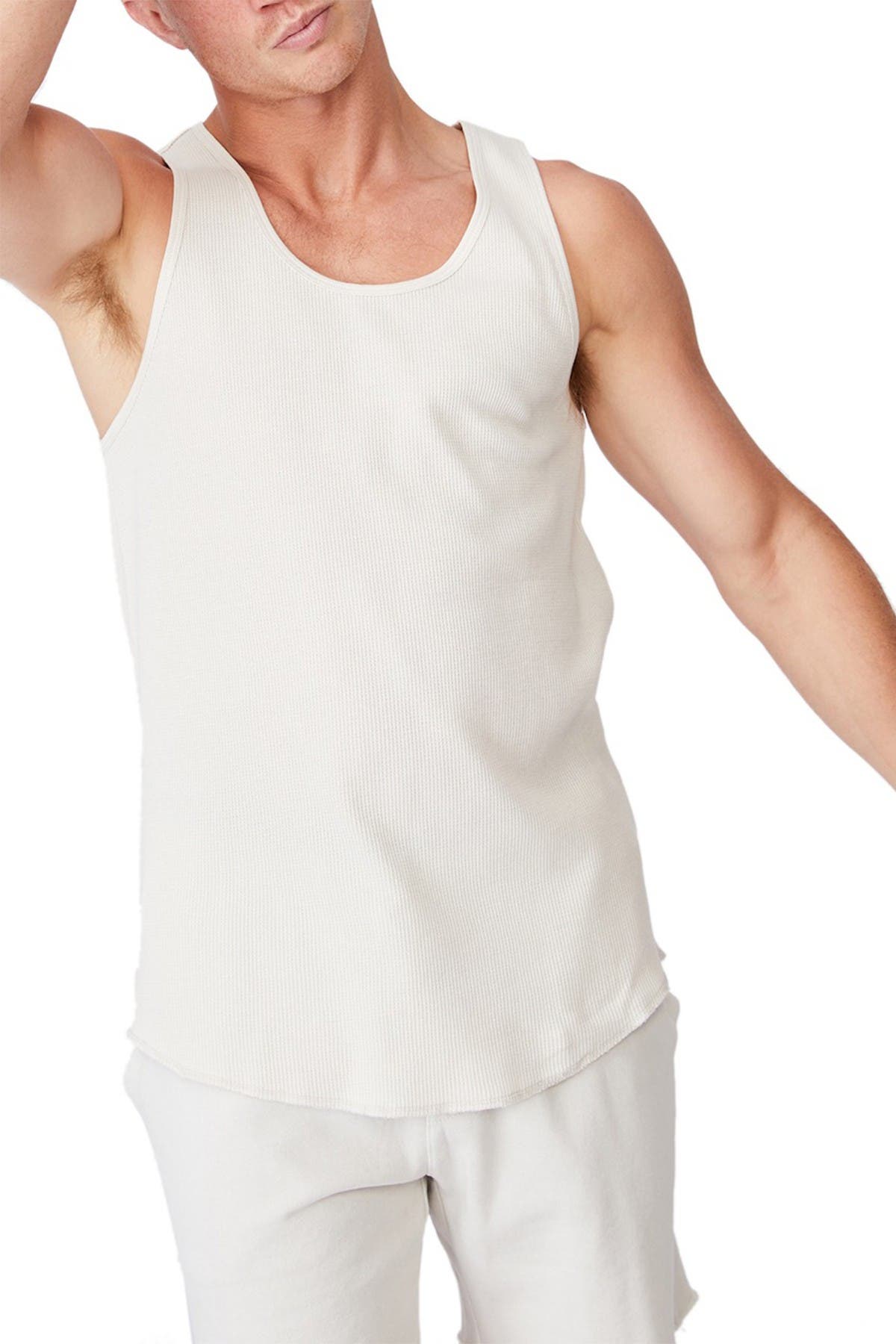 waffle knit undershirt