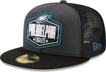 Men's New Era Black/Graphite Philadelphia Eagles Super Bowl LVII Cuffed Pom  Knit Hat