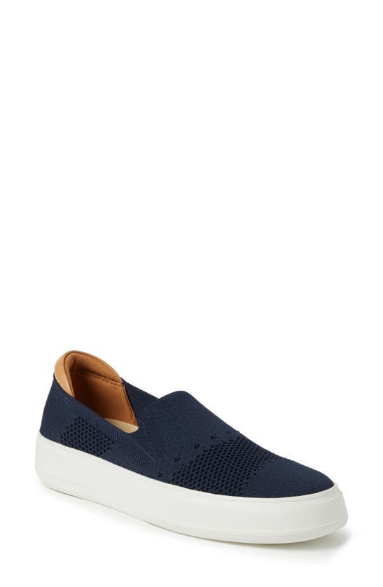 Original Comfort By Dearfoams Sophie Knit Slip-on Sneaker In Navy
