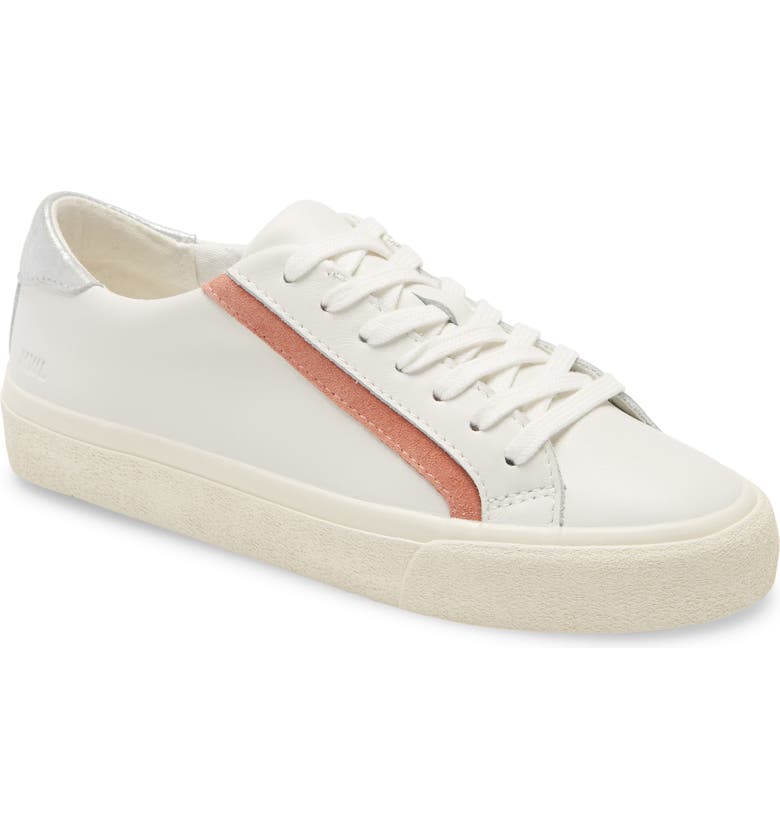 MADEWELL Delia Sidewalk Low Top Sneaker, Main, color, DRIED ROSE MULTI LEATHER