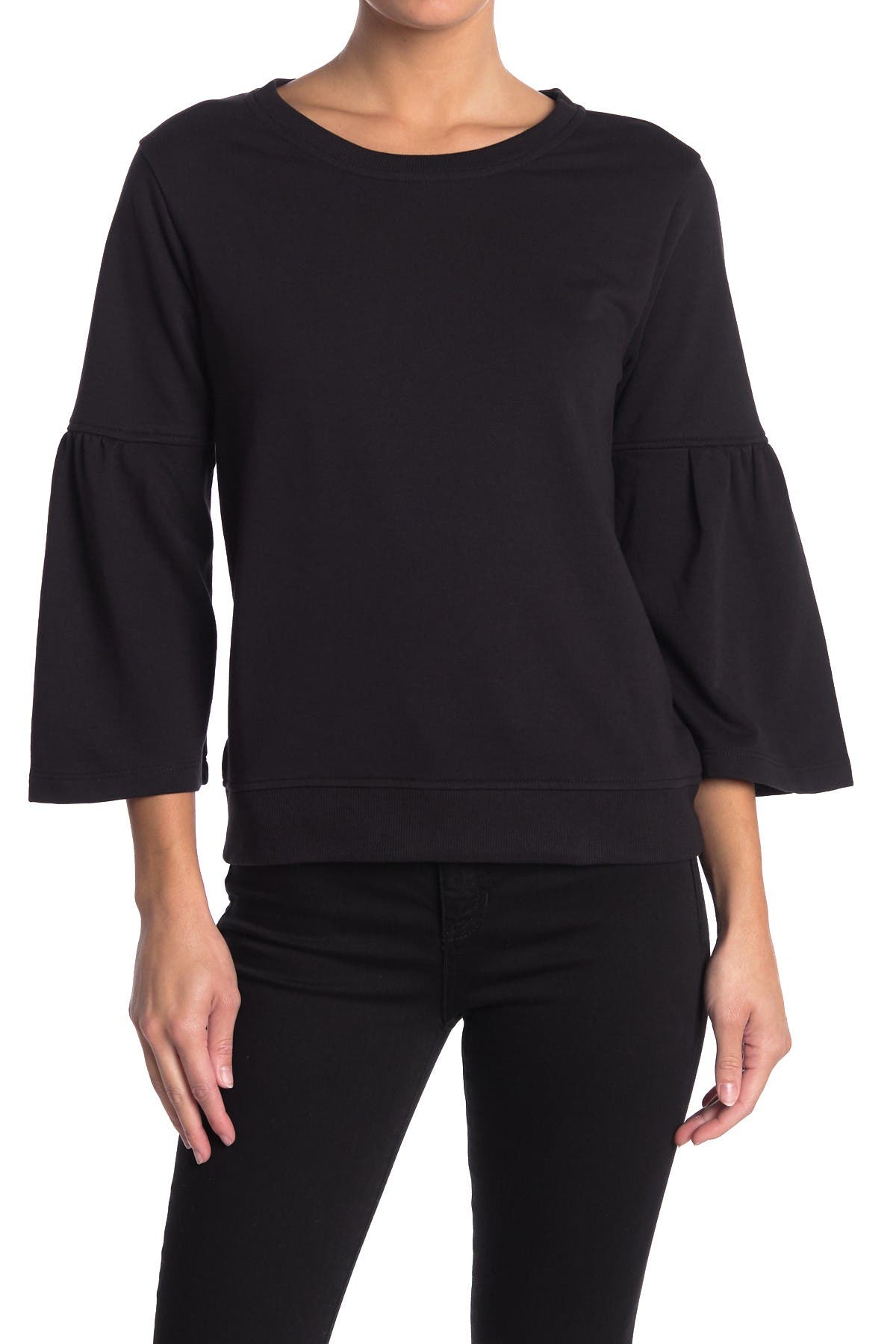 bell sleeve sweatshirt