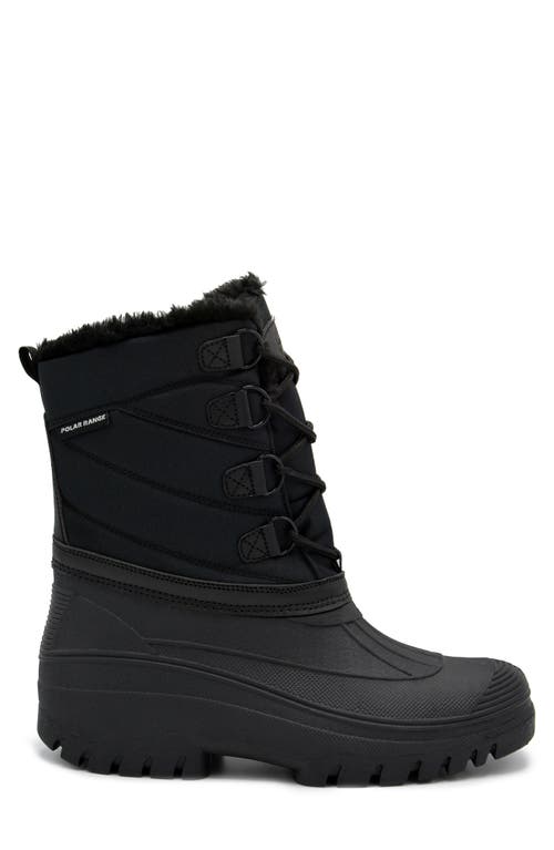 Polar Range Men's Decker Cold Weather Snow Boot In Black