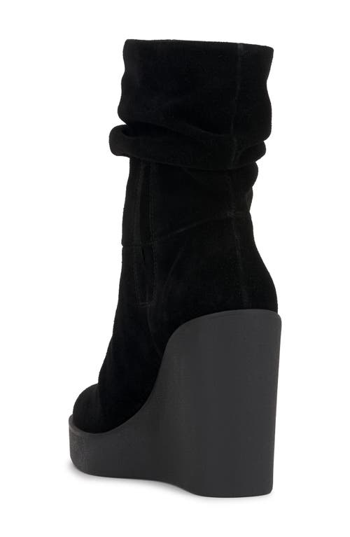 Shop Jessica Simpson Mynette Slouch Platform Wedge Bootie In Black