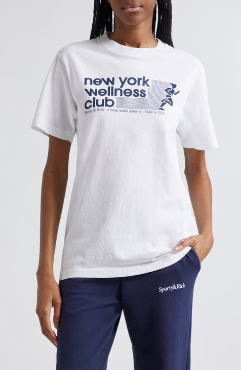 NY Wellness Club Cotton Graphic T-Shirt