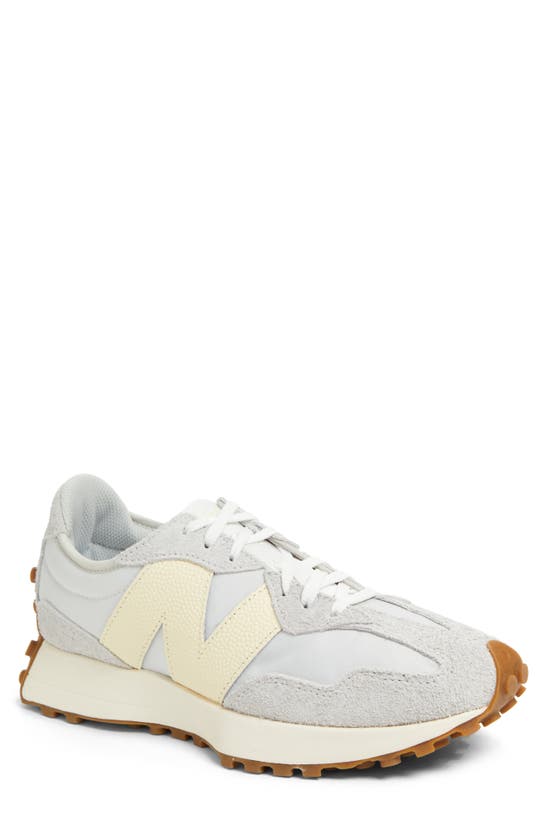 New Balance 327 Low-top Suede And Mesh Trainers In Summer Fog