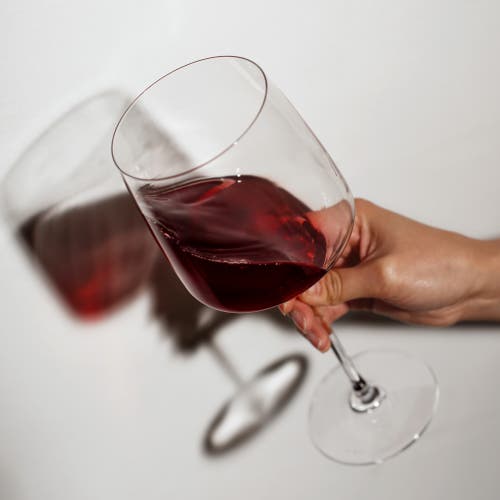 Viski Reserve Julien Crystal Bordeaux Glasses Set Of 4 In Clear