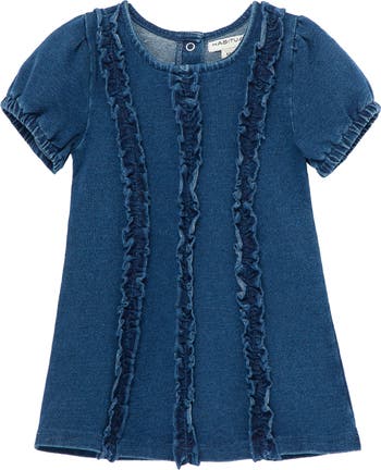 Habitual Kids Ruffle Front French Terry Dress | Nordstrom