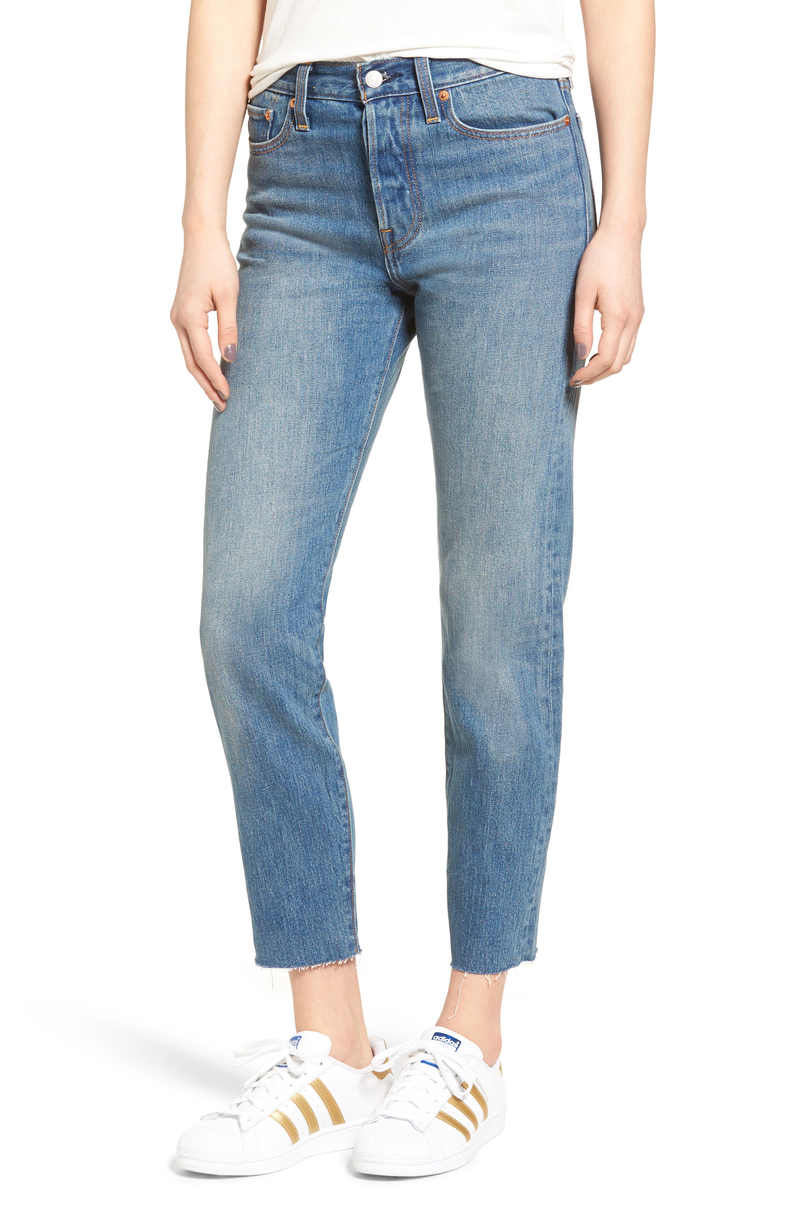 levi's wedgie icon fit high waist crop jeans