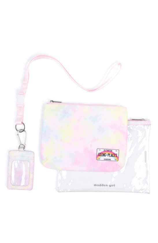 Madden Girl 3-for-1 Pouch Set In Tie Dye