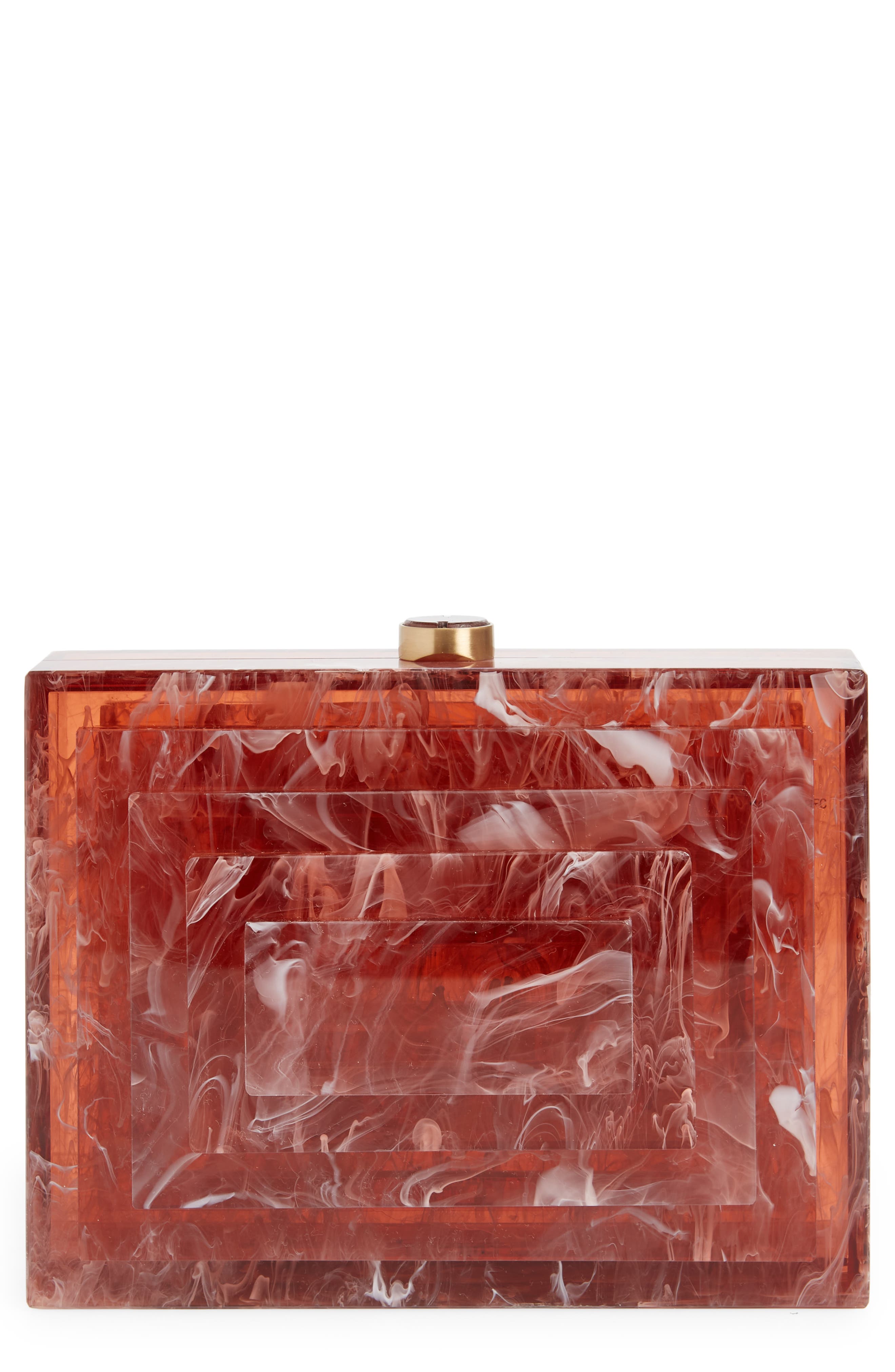 cult gaia logan acrylic clutch