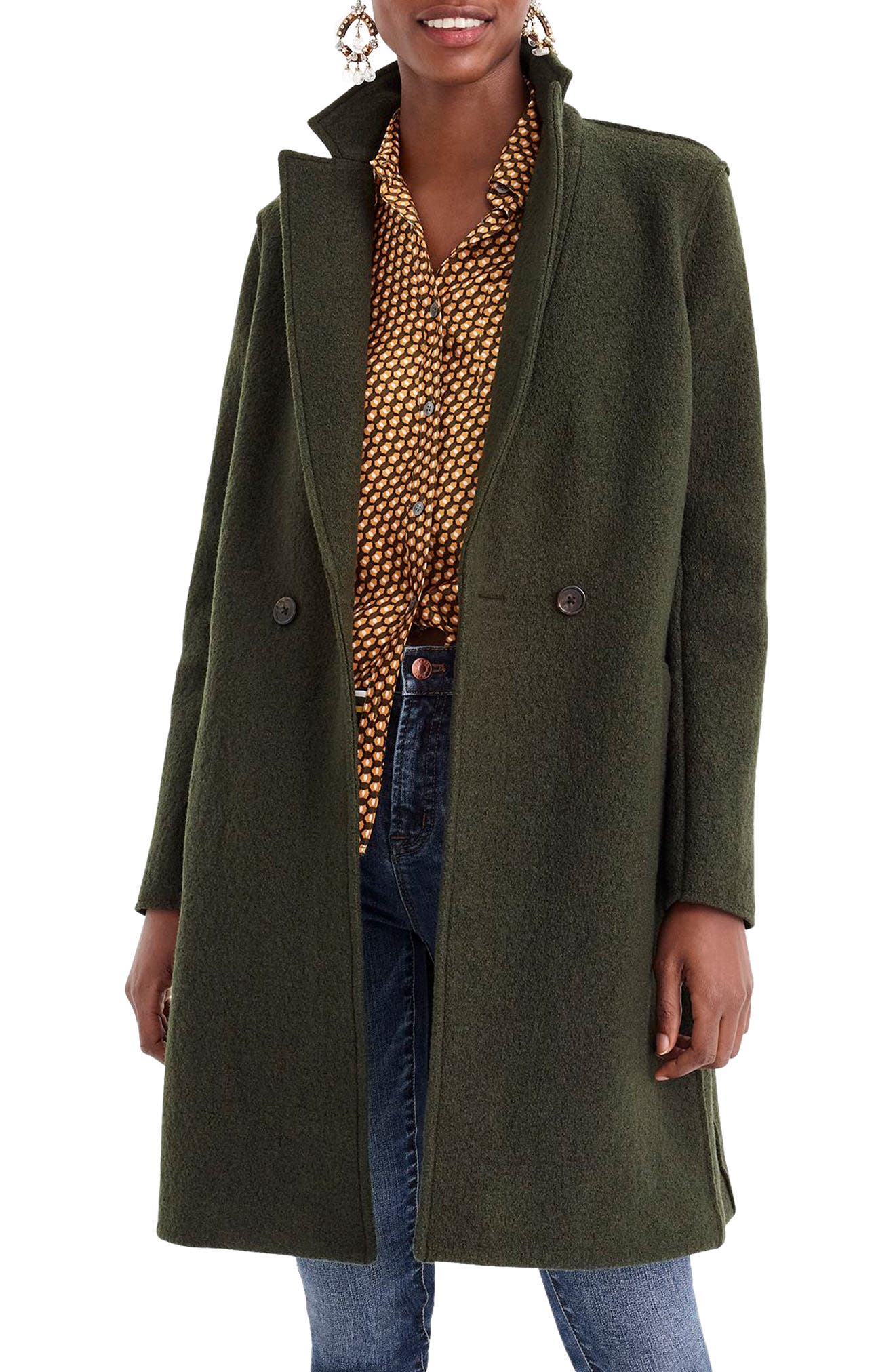 boiled wool topcoat
