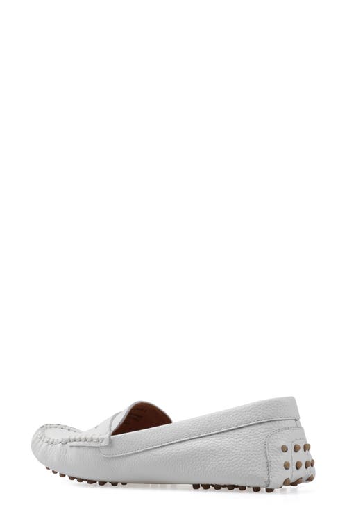National Comfort Talulah Penny Loafer In White Leather