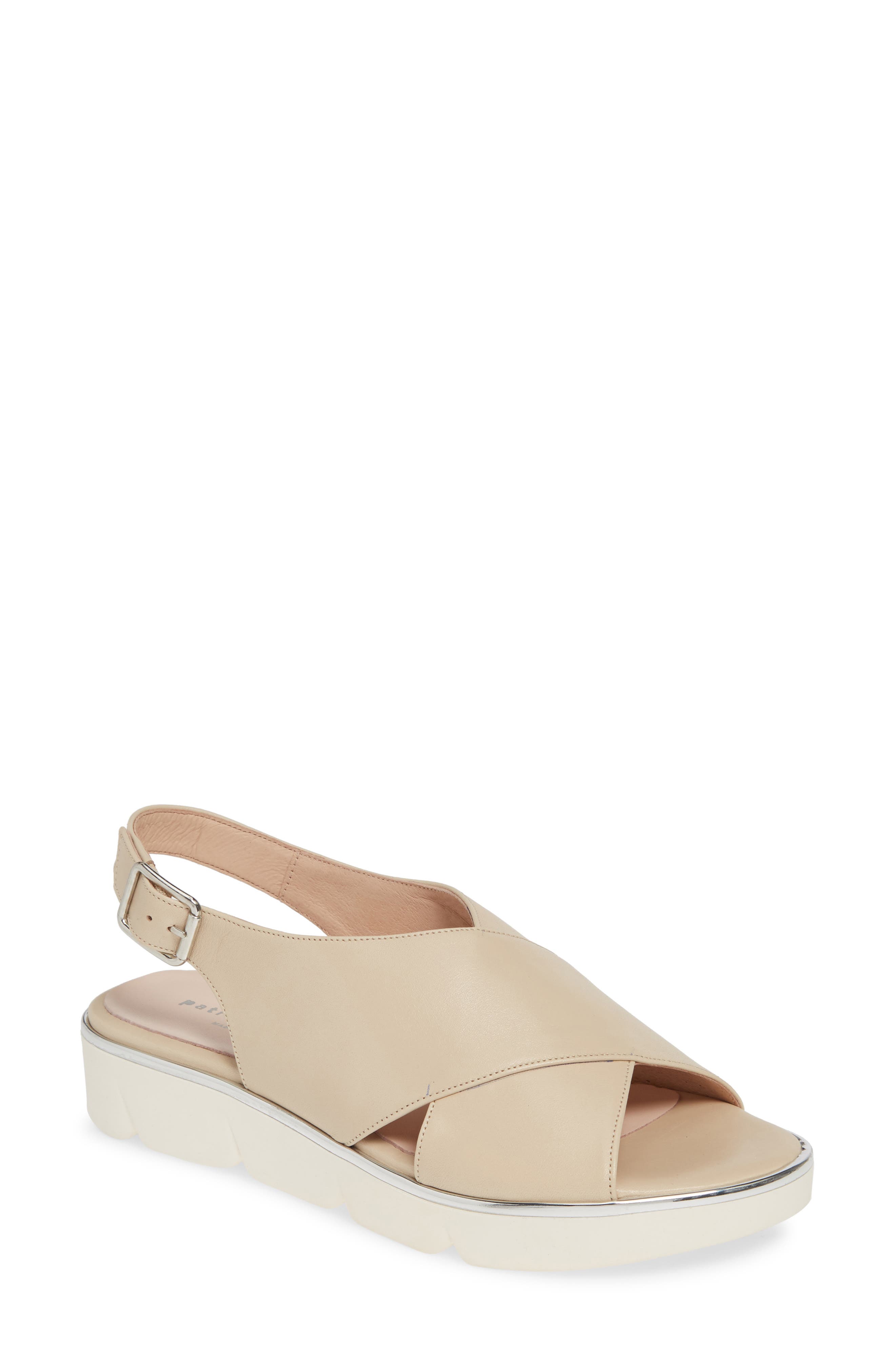 Patricia Green Candace Slingback Wedge Sandal, Beige