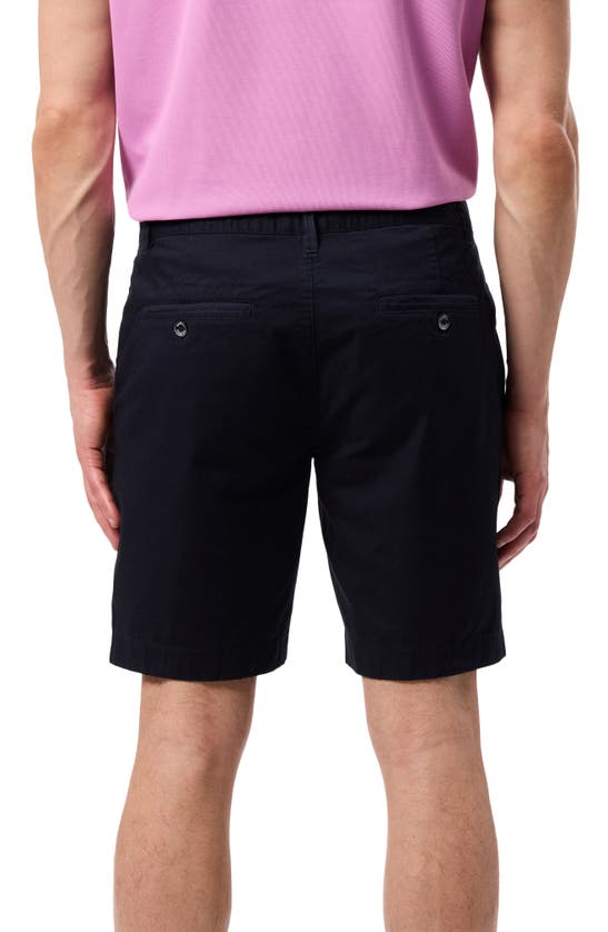 Shop Psycho Bunny Diego Flat Front Stretch Cotton Chino Shorts In Navy