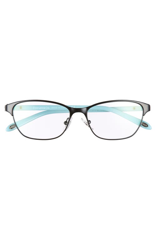 Shop Tiffany & Co . 51mm Optical Glasses In Black/blue