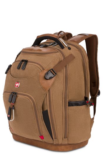 Shop Swissgear 3636 Usb Work Pack Pro Tool Backpack In Black/brown