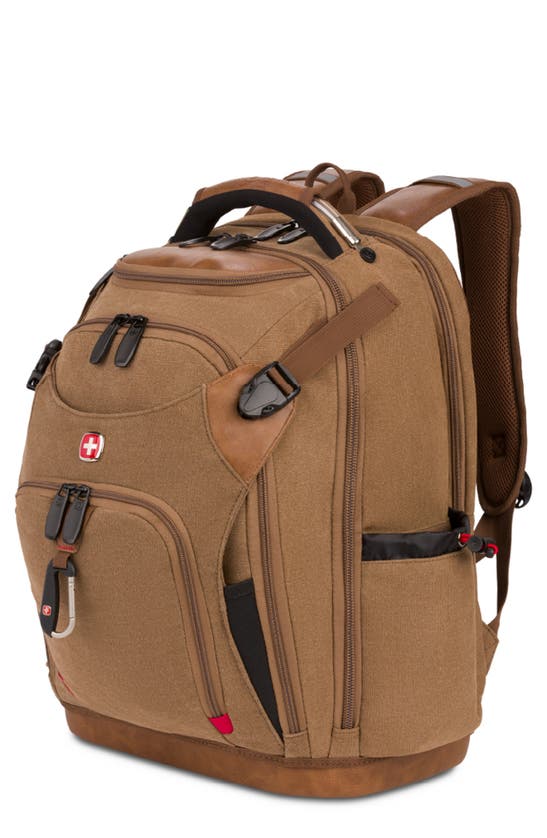 Swissgear 3636 Usb Work Pack Pro Tool Backpack In Black/ Brown