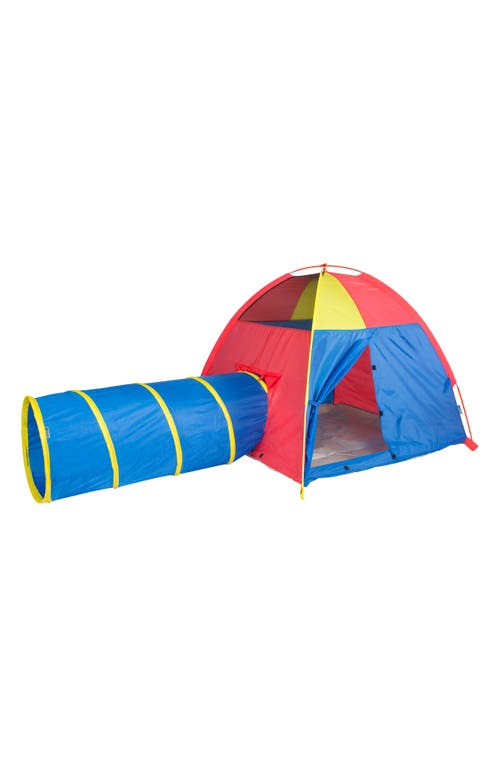 Pacific Play Tents Hide Me Play Tent with Tunnel in Blue Red Yellow at Nordstrom