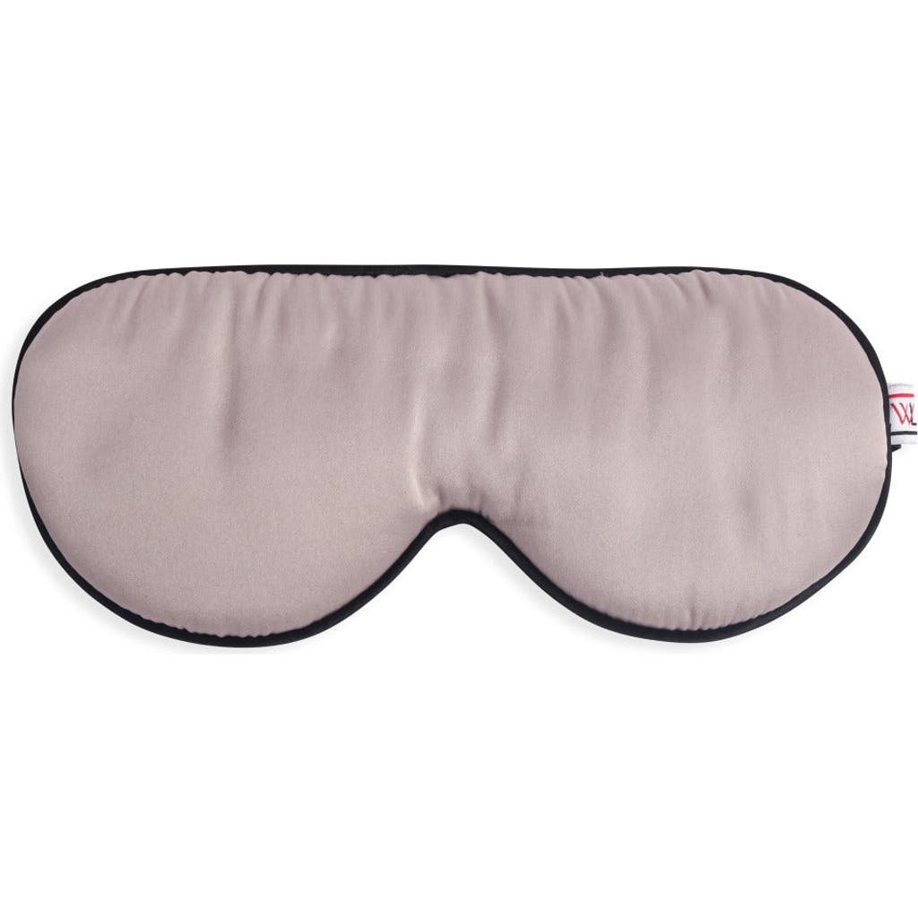 White Lotus Beauty Luxurious 100% Mulberry Silk Eye Mask In Pearl Grey