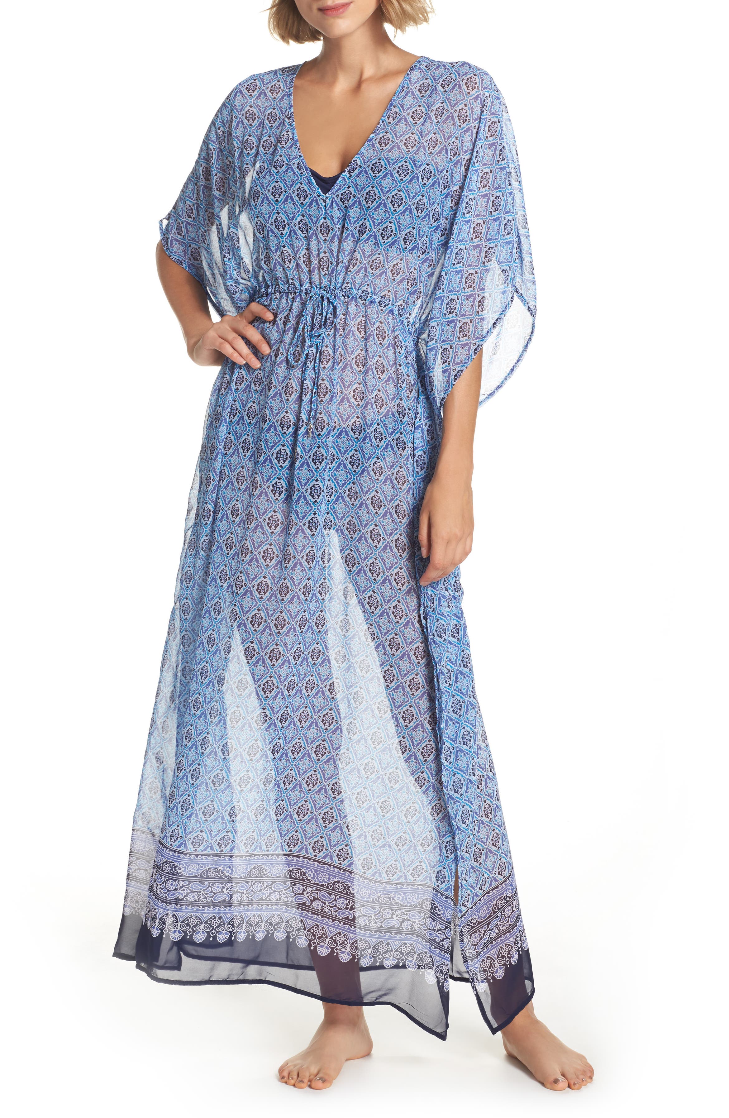 Tommy Bahama Tika Tiles Cover-Up Caftan | Nordstrom