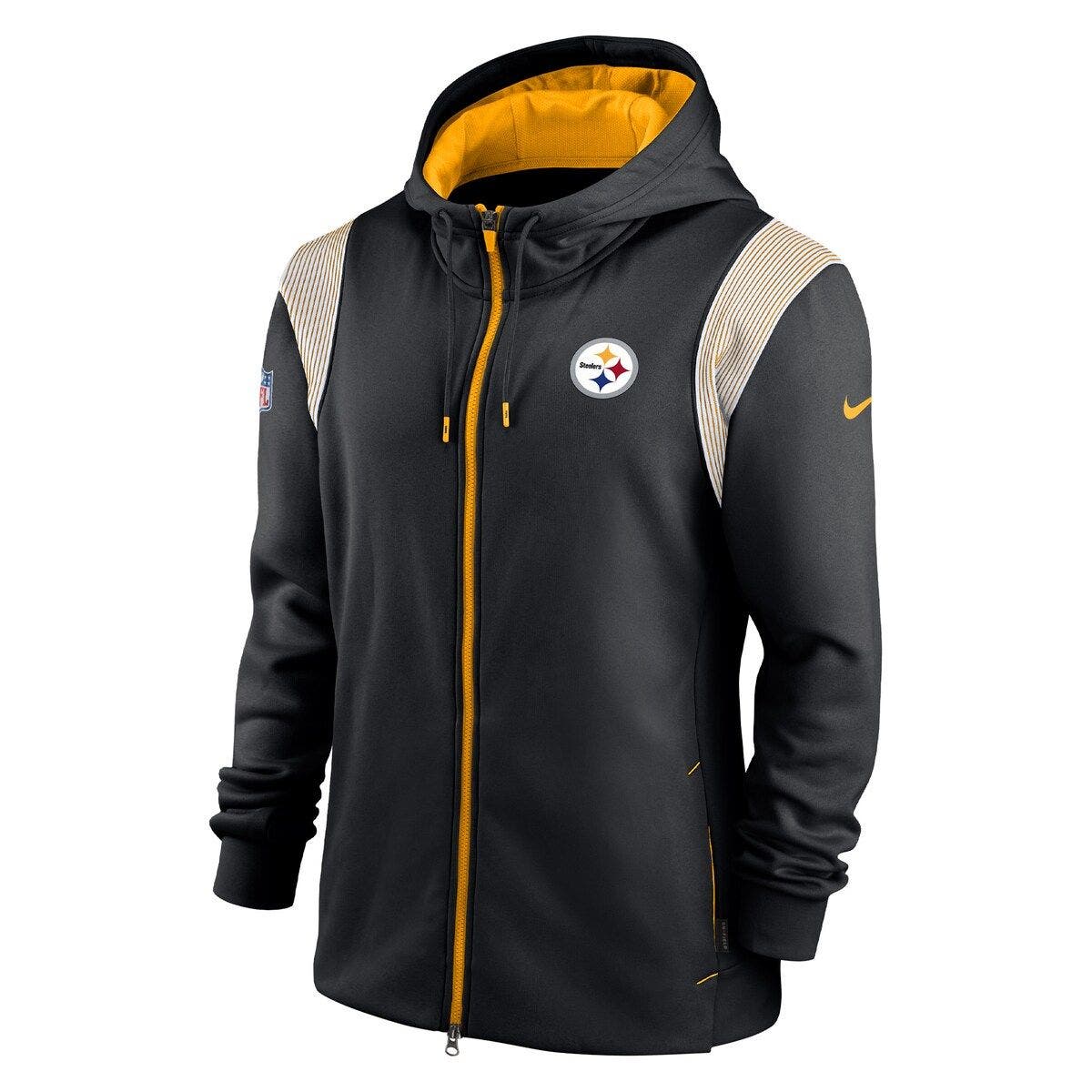 Nike Men's Nike Black Pittsburgh Steelers Performance Sideline Lockup ...