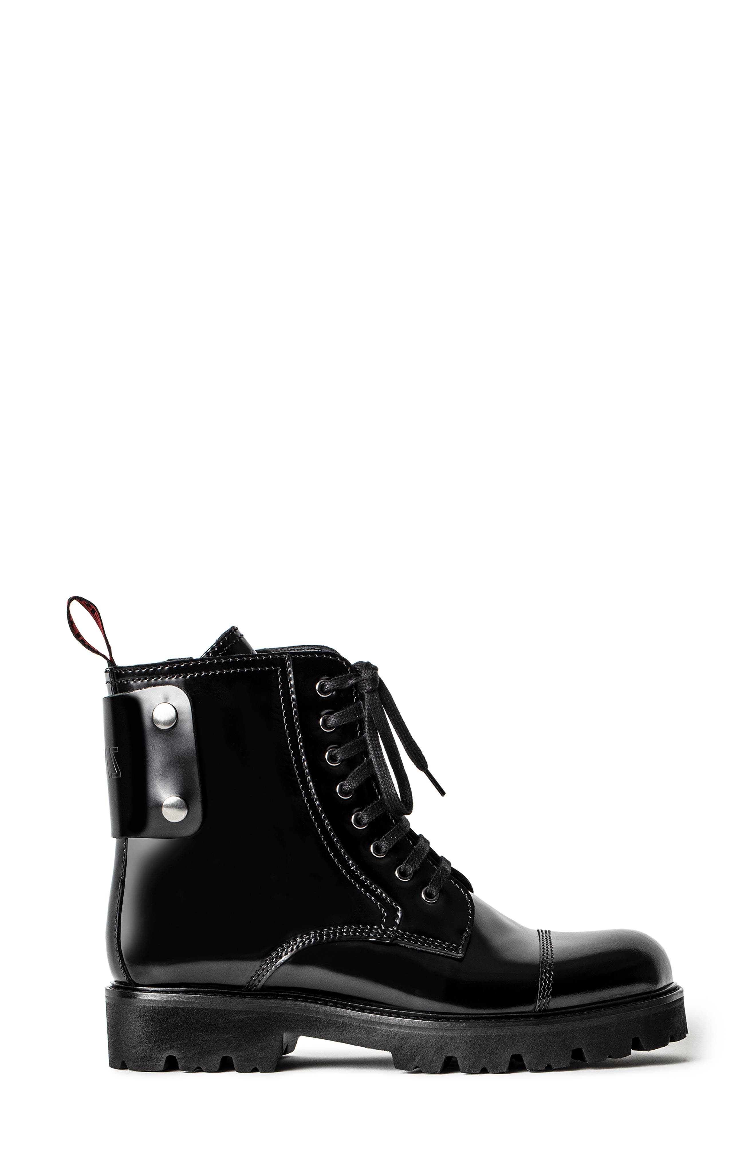 zadig and voltaire combat boots