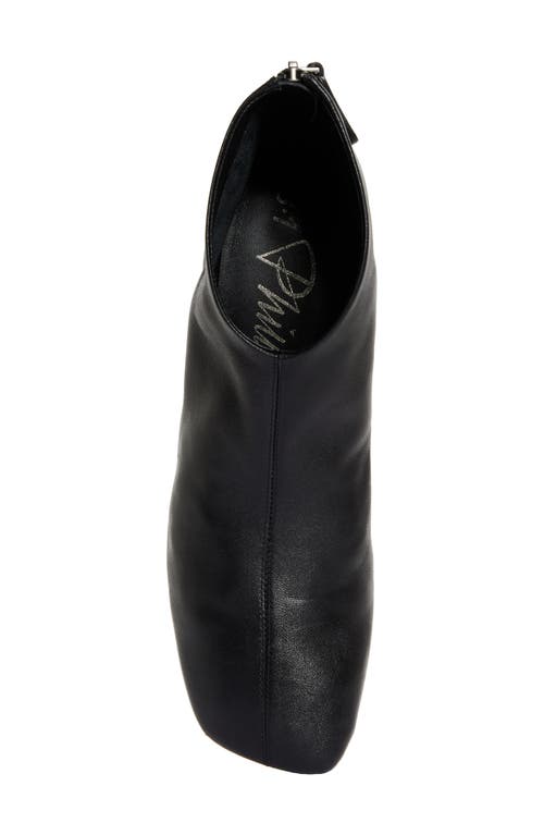 3.1 Phillip Lim Square Toe Bootie In Black