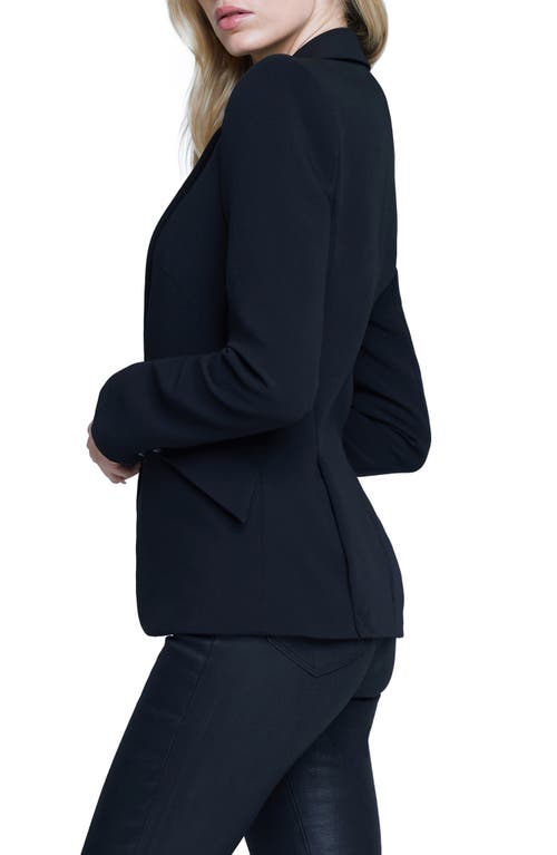 Shop L Agence L'agence Chamberlain Blazer In Black/black