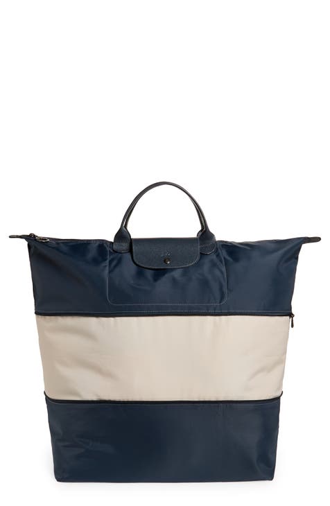  Longchamp 'Medium Cuir Leather Top Handle Tote Shoulder Bag,  Navy : Clothing, Shoes & Jewelry