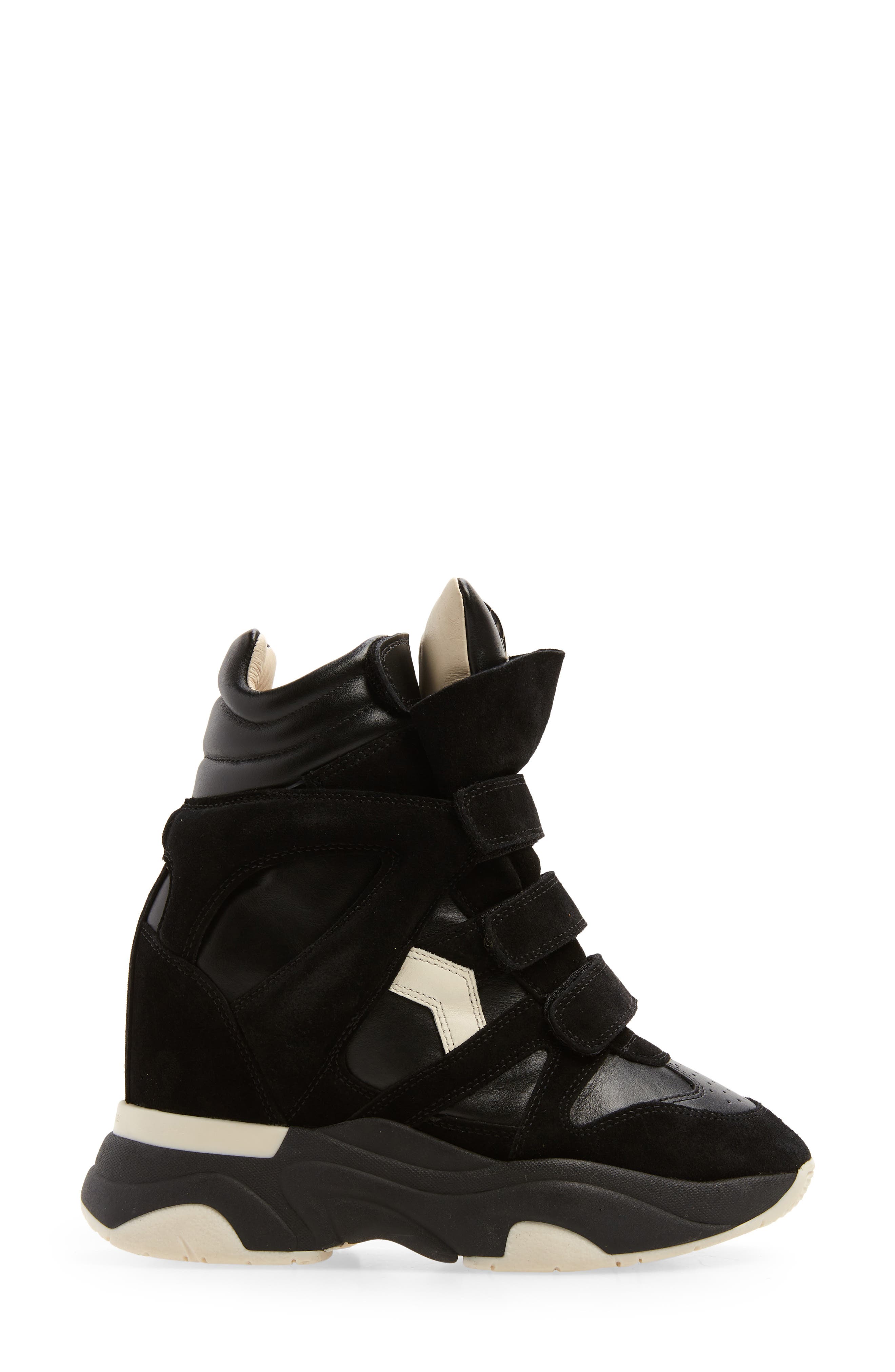 wedge high top sneakers
