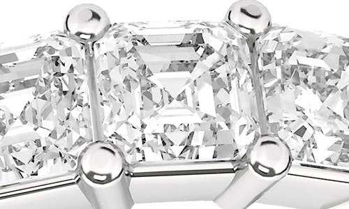 Hautecarat Lab Created Diamond Eternity Ring In White Gold