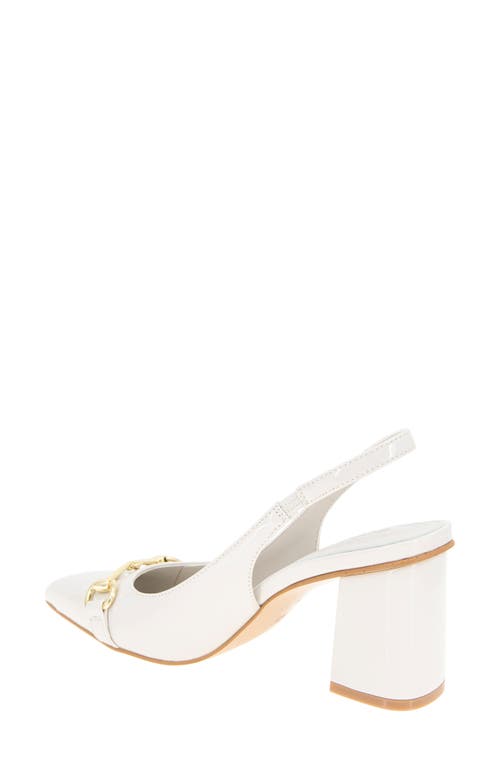 Bcbgeneration Women's Glastin Chain Trim Block Heel Pumps In Rainy Day Patent