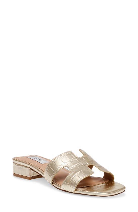 STEVEN NEW YORK STEVEN NEW YORK HUTCHY CROC EMBOSSED SANDAL