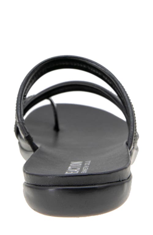 Reaction Kenneth Cole Gia Crystal Strap Slide Sandal In Black