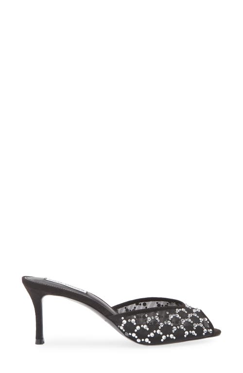 Steve Madden Rowe Mesh Mule In Black