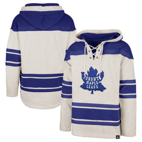 Toronto Maple Leafs Youth Standard Lace-Up Pullover Hoodie - Blue