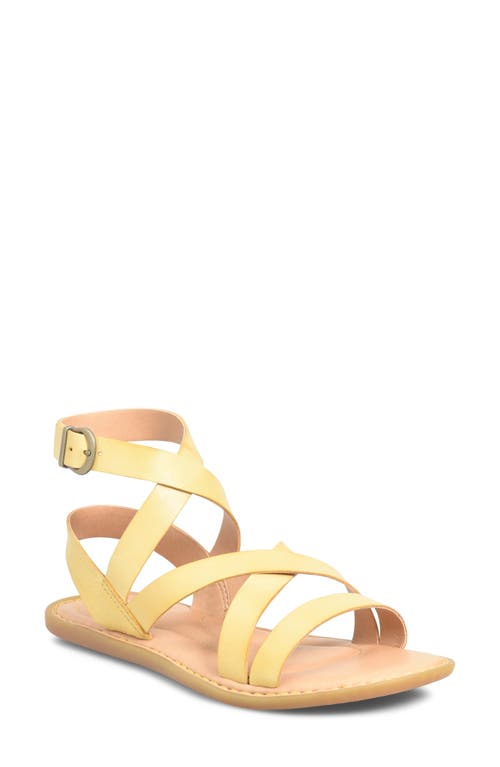 Libra Ankle Strap Sandal in Yellow F/G