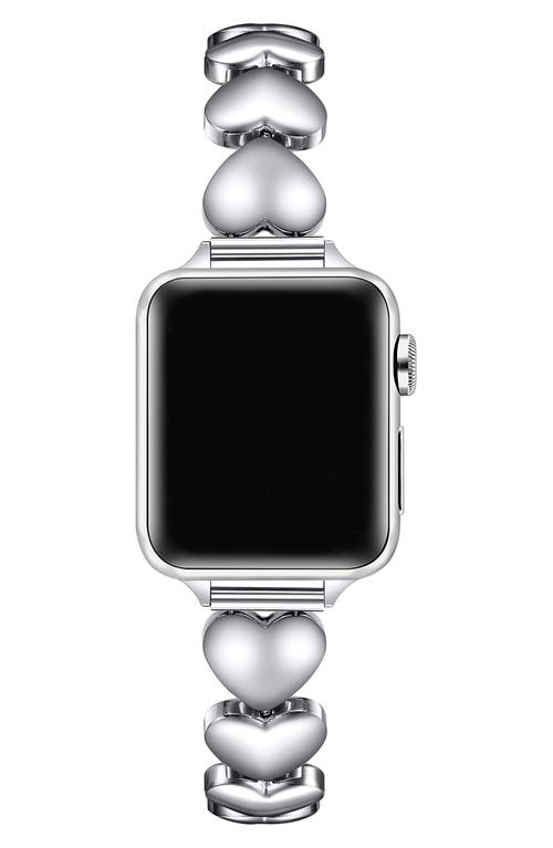 Shop The Posh Tech Aphrodite Heart Bracelet Apple Watch® Watchband In Silver