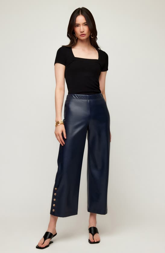 Shop Fifteen Twenty Mindy Square Neck Rib Top In Black