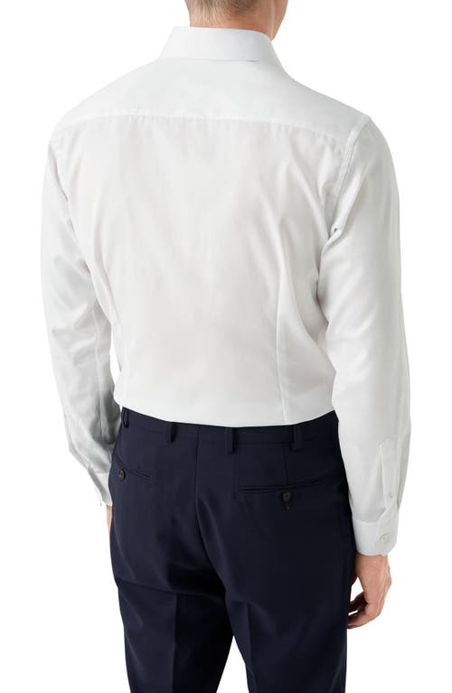 Shop Eton Slim Fit Cotton Dress Shirt In White