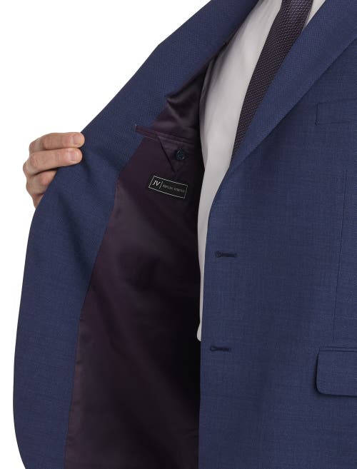 Shop Jv Reflex Textured Suit Jacket In Navy