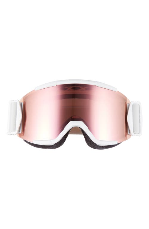 Squad 180mm ChromaPop Snow Goggles in White Vapor/Rose Gold