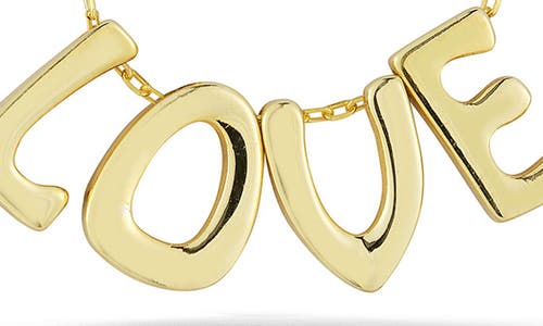 Glaze Jewelry Love Pendant Necklace In Gold