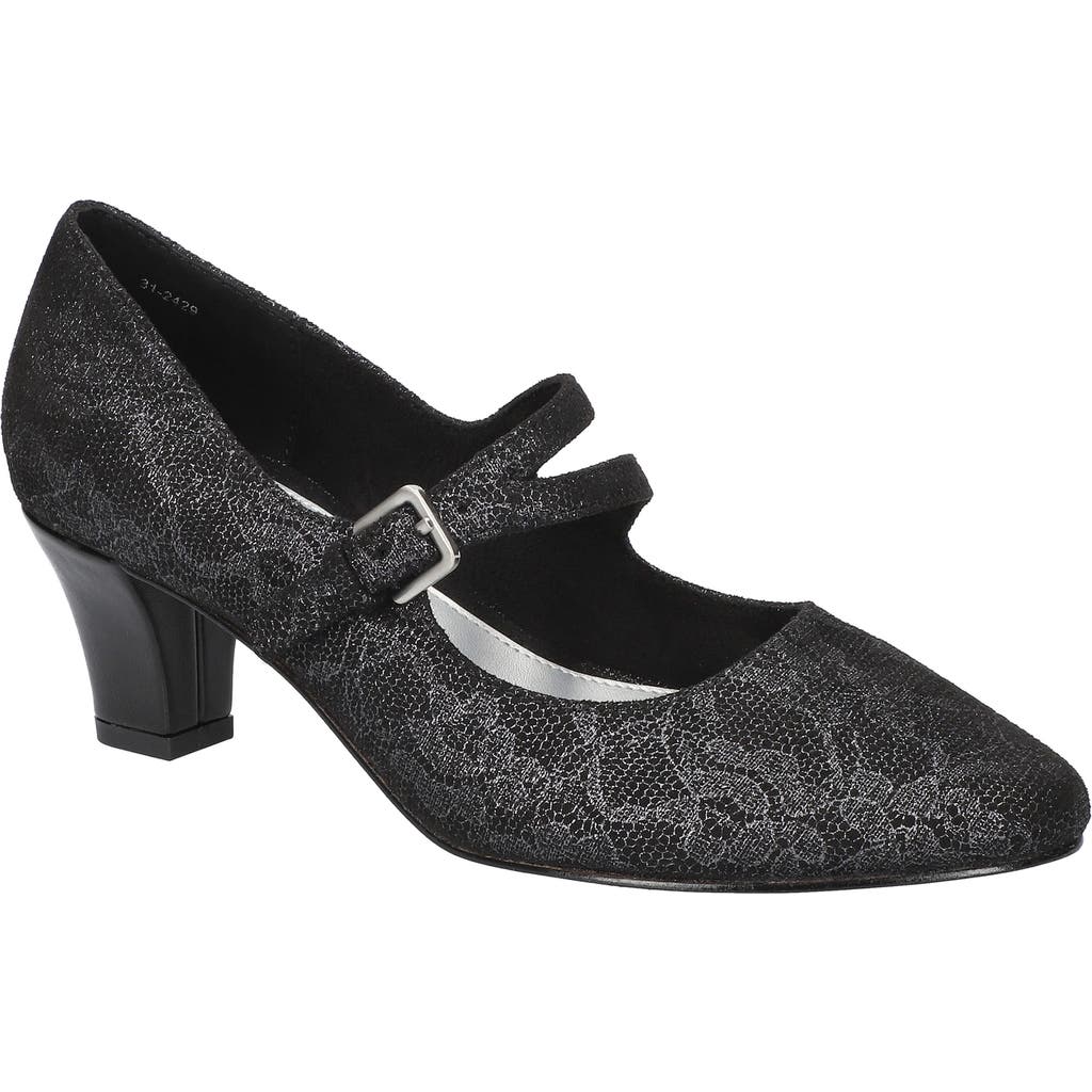 Easy Street Women's Meryl Mary Jane Pumps In Black Lace