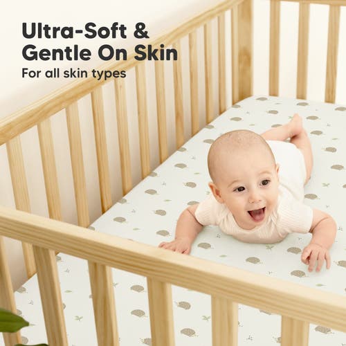 Keababies 2-pack Isla [protect+] Waterproof Crib Sheets In Nibbles/bruce
