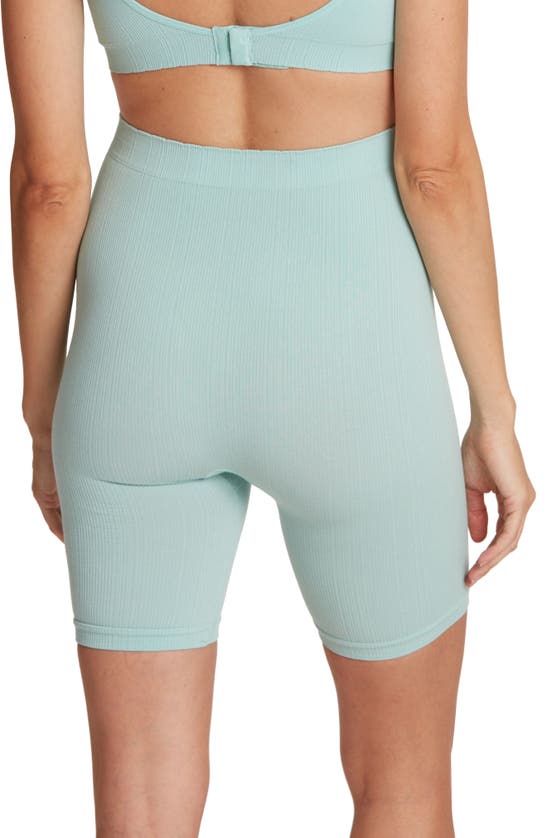 Shop Cache Coeur Zoe Rib Maternity Shorts In Turquoise