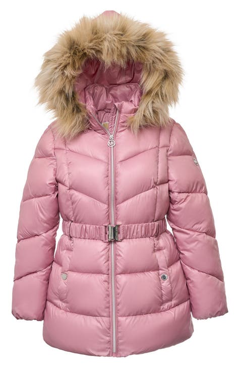 Nordstrom - Under One Sky Kids' Plush Faux Fur Hooded Backpack