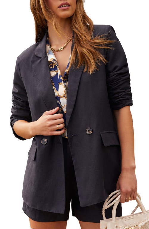 Shop Vici Collection Payton Standard Blazer In Indigo