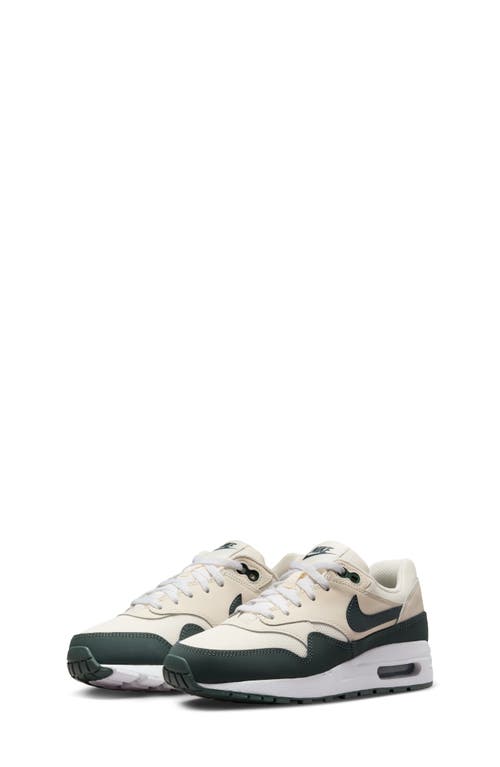 Shop Nike Kids' Air Max 1 Sneaker In Pale Ivory/green/white